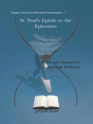cover image of St. Paul's Epistle to the Ephesians
